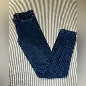 ANTHROPOLOGIE Pilcro & The Letterpress Houndstooth Jeans Size 27 GUC!‎